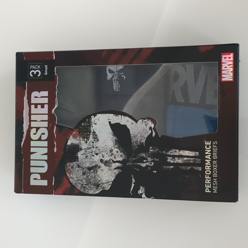 Marvel hero elite series punisher performance mesh boxer briefs 3 pack m…